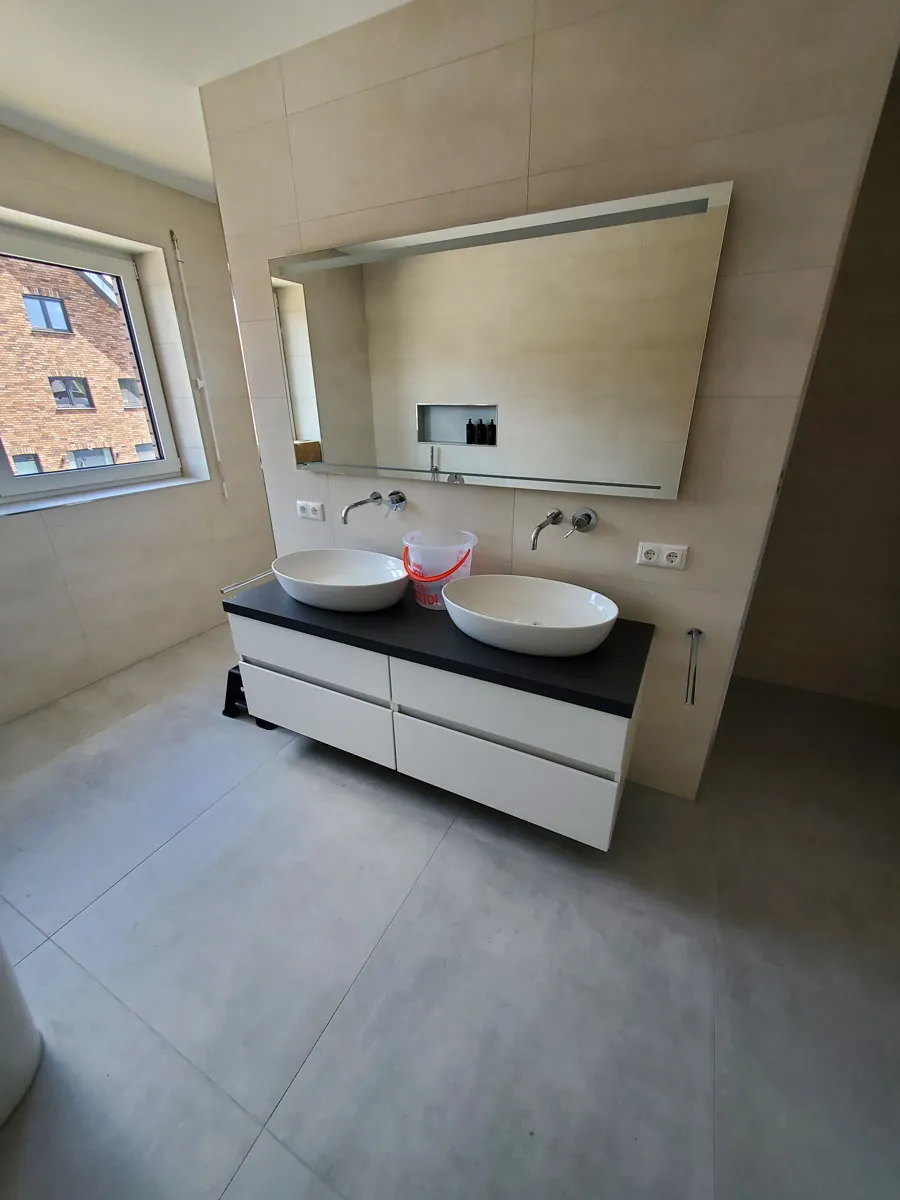 Fertiges Badezimmer, zweites Bauvorhaben in Senden