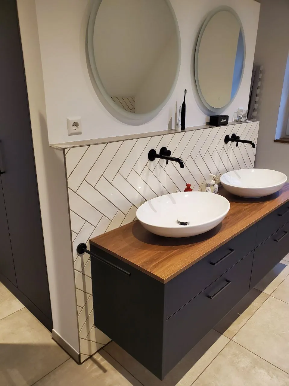 Fertiggestelltes Badezimmer, Bauvorhaben in Sögel